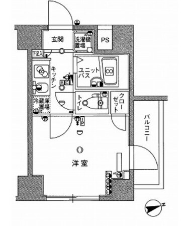 スカイコート亀戸中央公園の物件間取画像